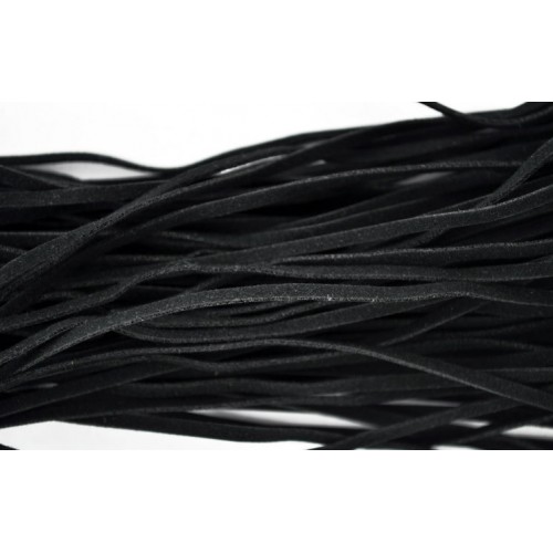 Черно-красная плеть из замши