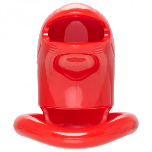 Пояс верности мужской Black&Red by TOYFA, ABS пластик, красный, 10 см