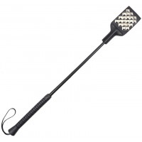 Стек черный декорированный заклёпками 