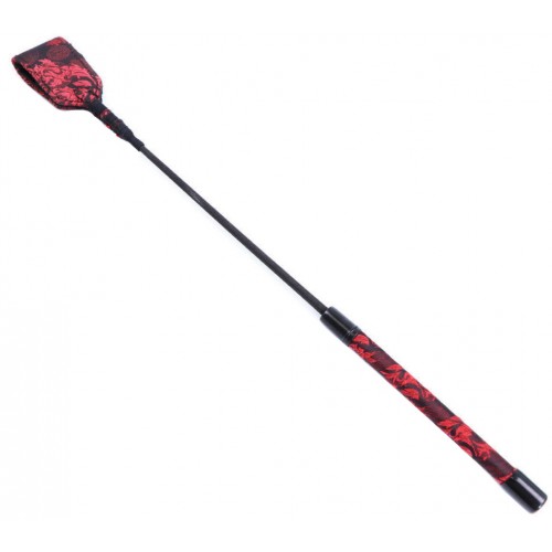 Чёрно-красный стек с узором 46 см