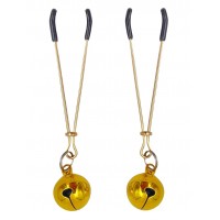 Зажимы для сосков с золотым бубеньчиком