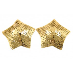 Пэстисы для груди с золотыми паетками (иной угол)