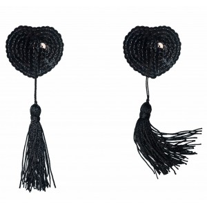 Пэстисы с кисточками Burlesque Gipsy черные (иной угол)