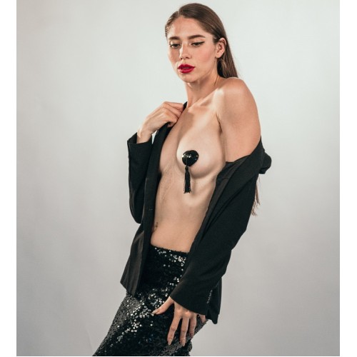 Пэстисы с кисточками Burlesque Gipsy черные