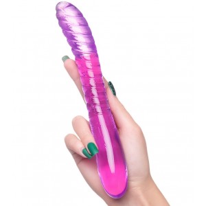 Двусторонний фаллоимитатор A-Toys by TOYFA Frica, TPE, фиолетовый, 23 см