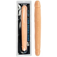 Двухголовый телесный фаллоимитатор Long Double-Dong 44 см