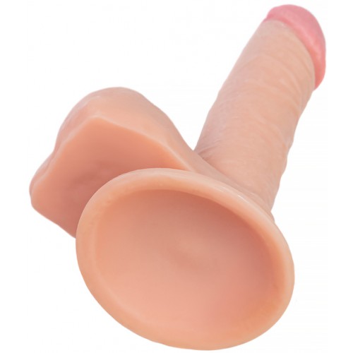 Реалистичный фаллоимитатор RealStick Nude Lorn, PVC, телесный, 20 см