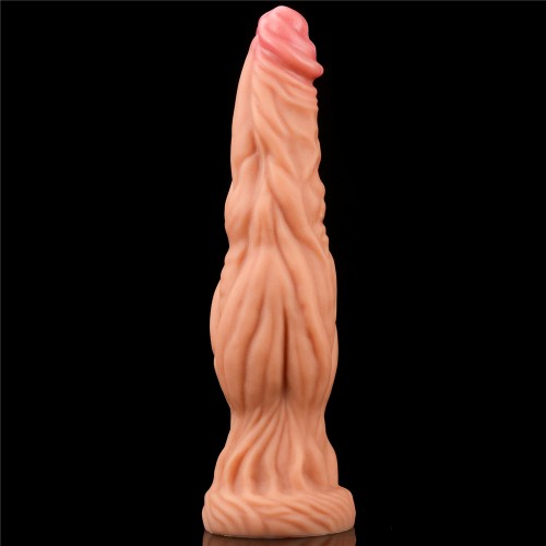 Реалистичный фаллоимитатор на присоске Dual layered Platinum Silicone Cock - Flesh 25 см