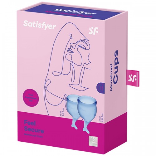 Набор менструальных чаш Satisfyer Feel Secure, синий