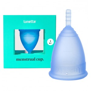 Синяя менструальная чаша Lunette Cup 25 мл