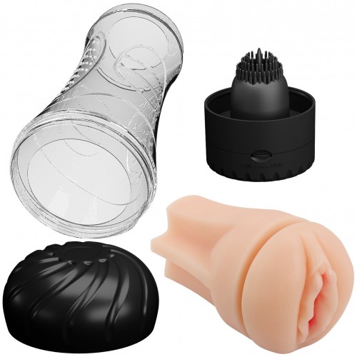 Мульти-скоростной мастурбатор-вагина в колбе Naomi