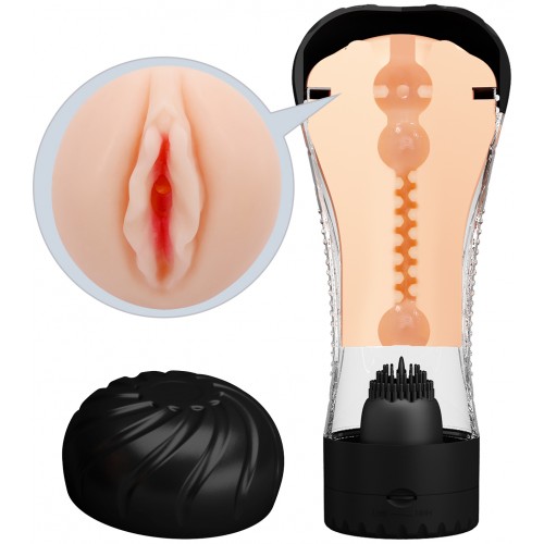 Мульти-скоростной мастурбатор-вагина в колбе Naomi