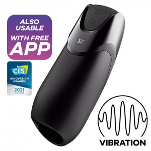 Смарт-мастурбатор с вибрацией Satisfyer Men Vibration+ (иной угол)