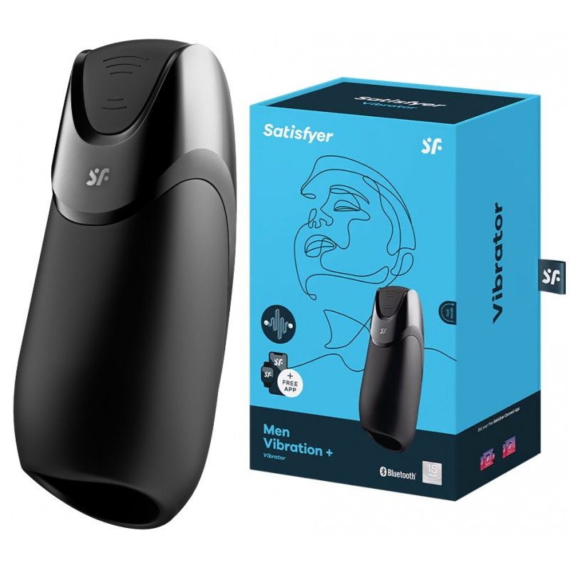 Смарт-мастурбатор с вибрацией Satisfyer Men Vibration+