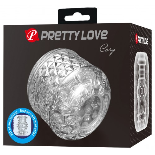 Сквозной мини-мастурбатор Pretty Love Cory с текстурированным каналом