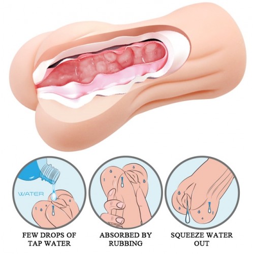 Мастурбатор из киберскина с эффектом смазки CRAZY BULL