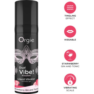 Набор Orgie Vibe Bullet со съедобным интимным гелем с возбуждающим эффектом вибрации и вибропулей (иной угол)