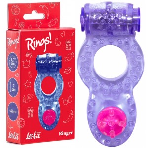 Тянущееся виброкольцо для эрекции Rings Ringer Purple