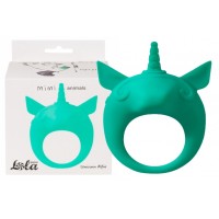 Эрекционное виброкольцо Mimi Animals Unicorn Alfie Green
