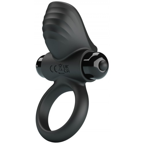 Эрекционное виброкольцо Pretty Love Vibrant Penis Ring Adrien черное