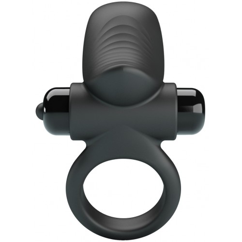 Эрекционное виброкольцо Pretty Love Vibrant Penis Ring Adrien черное