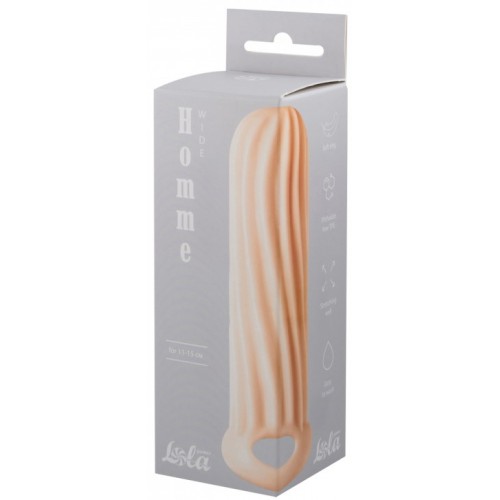 Фаллоудлинитель с кольцом Homme Flesh Wide + 1,5 см 