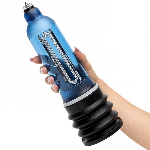 Гидропомпа Bathmate HYDROMAX9, ABS пластик, голубая, 32,5 см (аналог Hydromax X40)