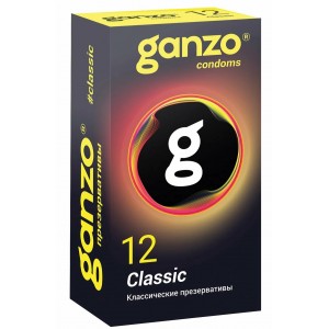 Презервативы Ganzo №12 Classic классические с обильной смазкой