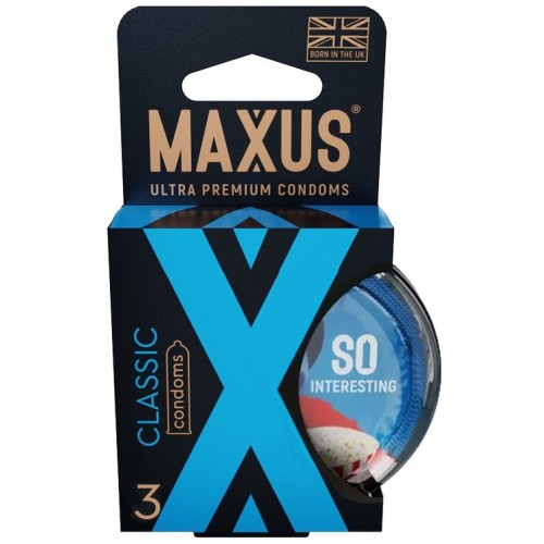 Презервативы в пластиковом кейсе Maxus №3 Air Classic классические с обильной смазкой