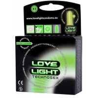 Светящиеся в темноте презервативы Love Light Glow 3 шт