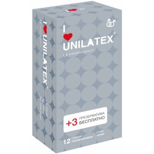 Точечные презервативы Unilatex Dotted 15 шт