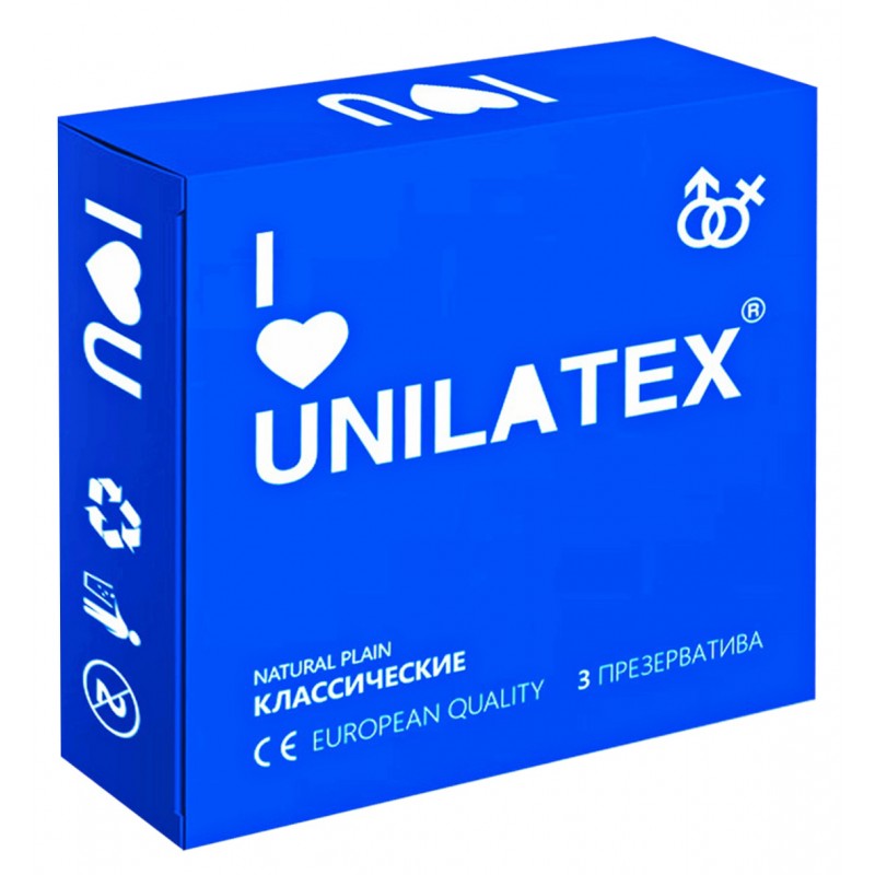 Классические презервативы Unilatex Natural Plain 3 шт