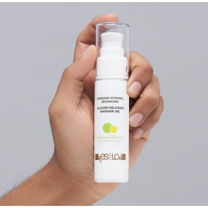 Лубрикант 3 в 1 YESforLOV Allover Delicious Massage Gel ананас и зелёный чай 50 мл (иной угол)