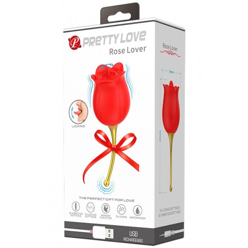 Клиторальный стимулятор Rose Lover в виде розочки