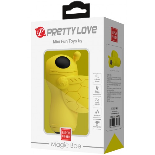 Насадка на палец Pretty Love Magic Bee с вакуумно-волновой стимуляцией