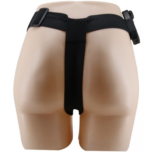 Вибрострапон-мулат с реалистичной насадкой Realdeal Penis Strap On 16 см