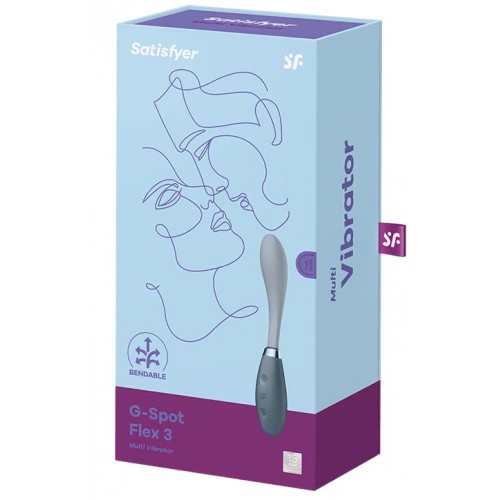 Гибкий вибратор для точки G Satisfyer G-Spot Flex 3 серый