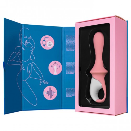 Расширяющийся анальный смарт-вибратор Satisfyer Air Pump Booty 5 розовый