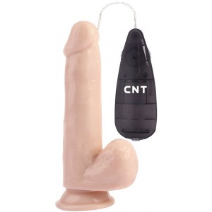 Реалистичный вибратор с мошонкой CnT 19 см