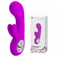 Перезаряжаемый вибратор Pretty Love Chris пурпурный с клиторальной стимуляцией