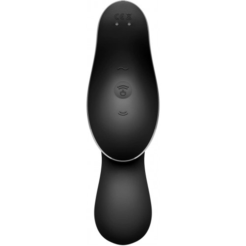 DEMO Вакуумный вибростимулятор для клитора и точки G Satisfyer Curvy Trinity 2 черный