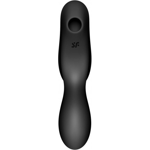 DEMO Вакуумный вибростимулятор для клитора и точки G Satisfyer Curvy Trinity 2 черный