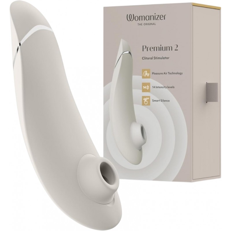 Бесконтактный стимулятор клитора Womanizer Premium 2 Gray