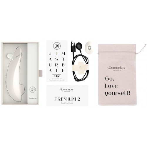 Бесконтактный стимулятор клитора Womanizer Premium 2 Gray