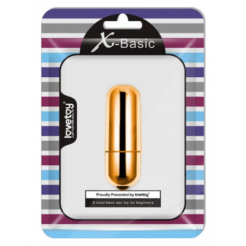 Золотая вибропуля X-Basic Lovetoy
