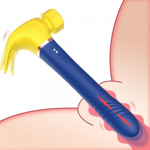 Вибростимулятор-молоток с пульсирующей головкой и рукоятью (иной угол)