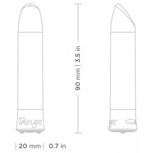 Мини-вибратор We-Vibe Tango перезаряжаемый голубой