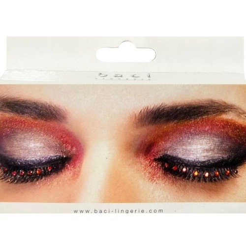 Накладные ресницы с красными стразами Baci