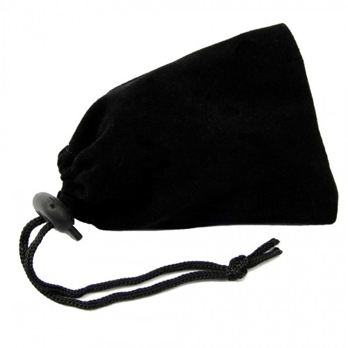 Анальная пробка Gold Small Plug рифленая синий страз