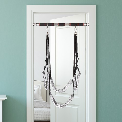 Черно-белые леопардовые секс качели с креплением